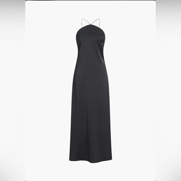 Commense Hold My Pearls Open Back Satin Long Dress Sz XS - Picture 3 of 16